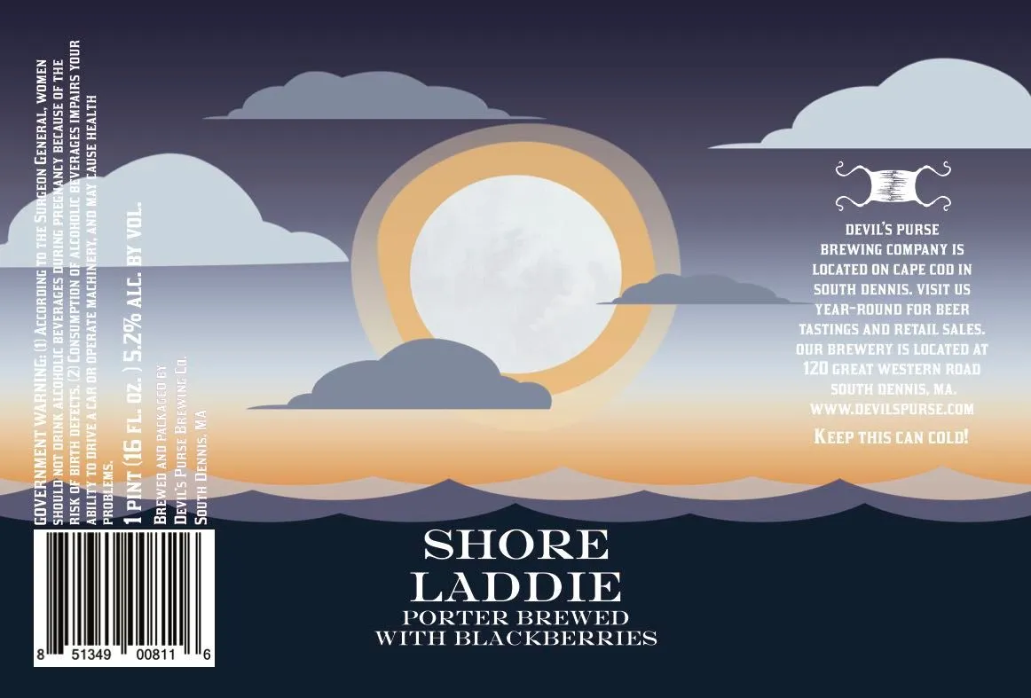 Shore Laddie Porter — full label as filed with TTB