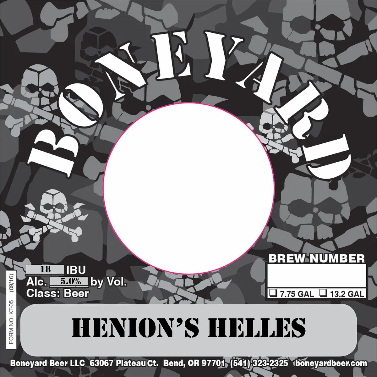 Henion's Helles — full label as filed with TTB