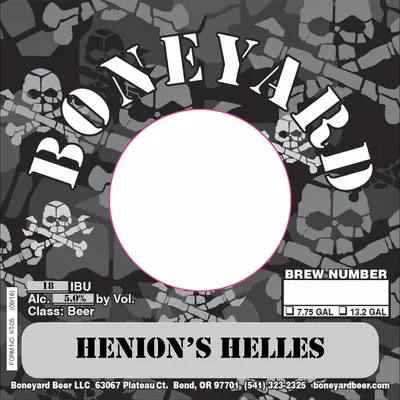 Henion's Helles label