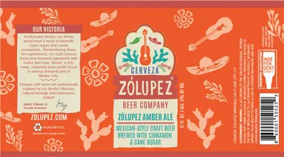 Zólupez Amber Ale label