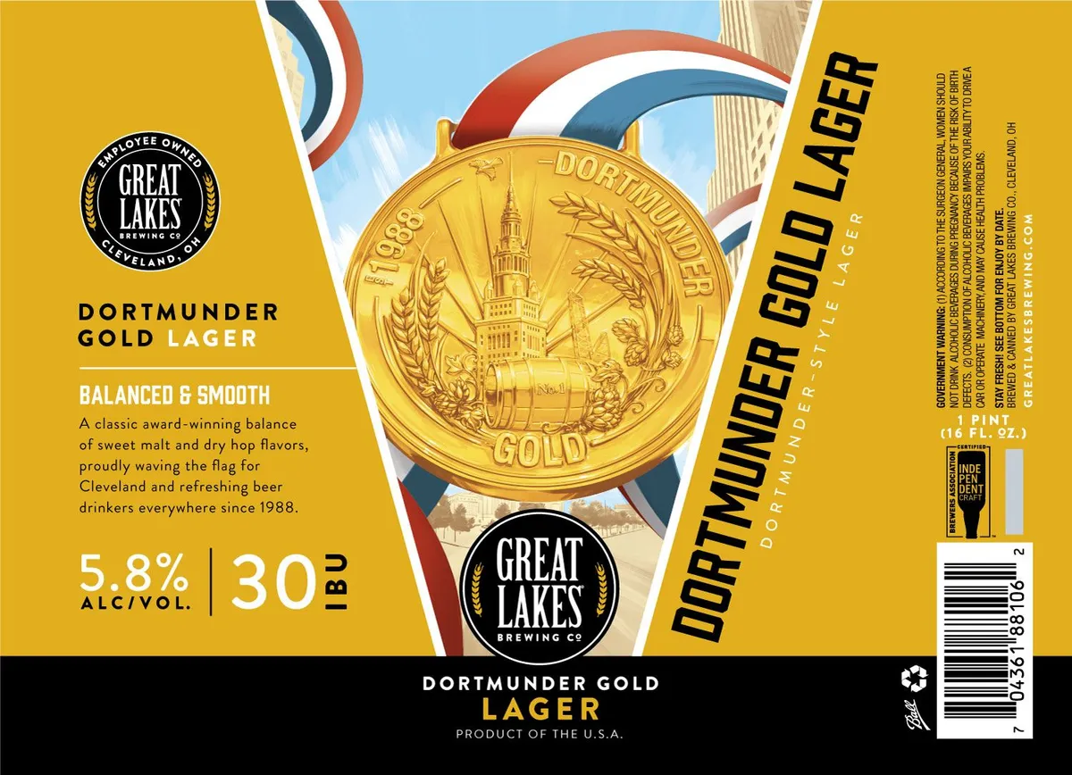 Dortmunder Gold Lager — full label as filed with TTB