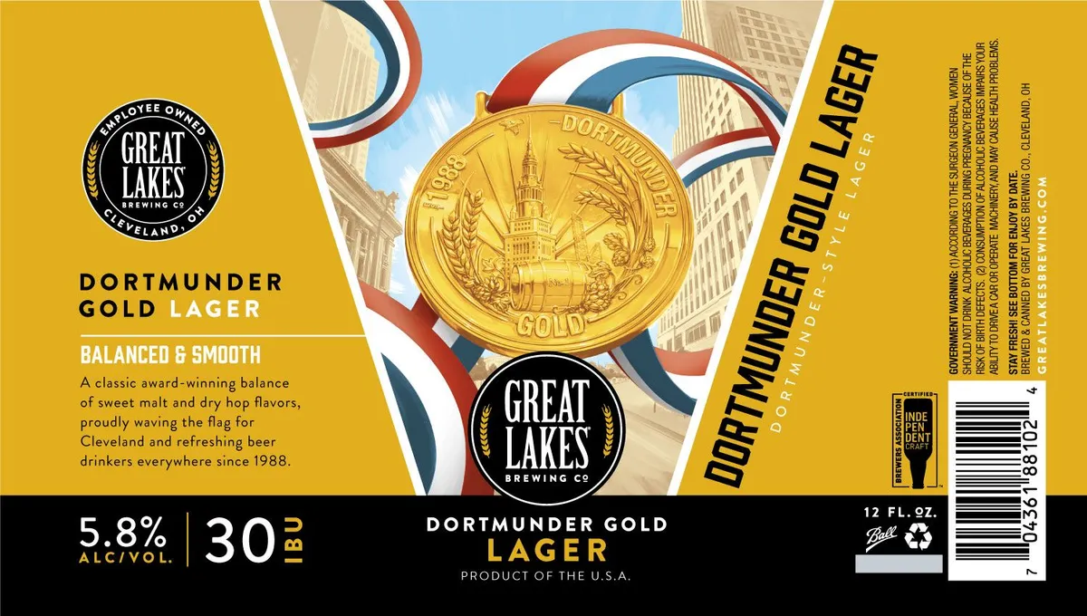 Dortmunder Gold Lager — full label as filed with TTB