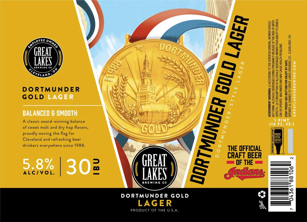 Dortmunder Gold Lager — full label as filed with TTB