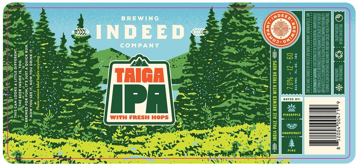 Taiga IPA — full label as filed with TTB