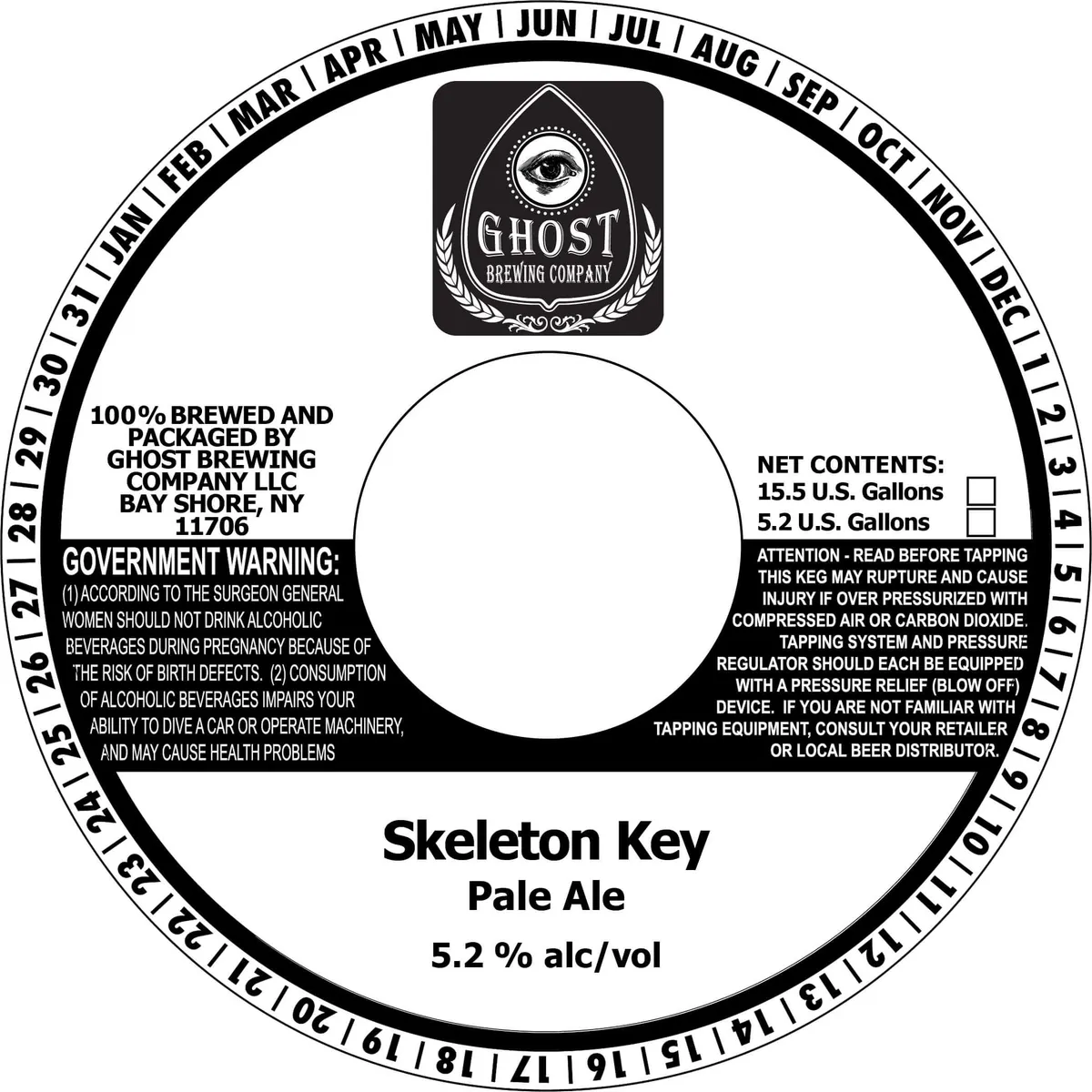 Skeleton Key Pale Ale — full label as filed with TTB