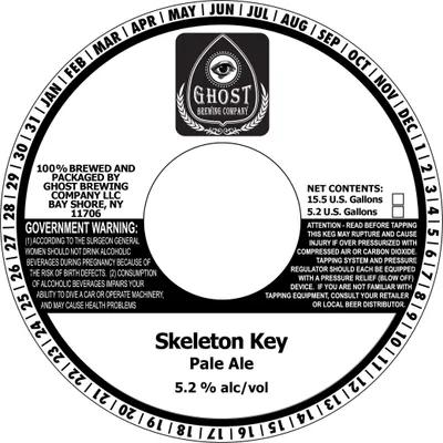 Skeleton Key Pale Ale label