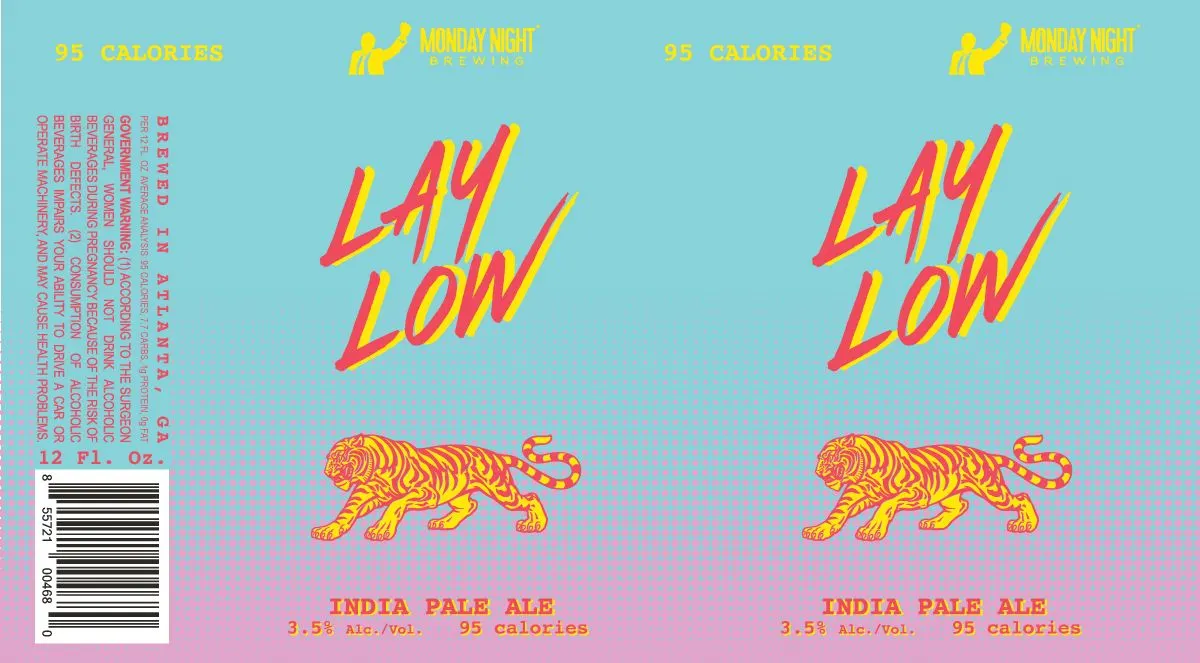 Lay Low — full label as filed with TTB
