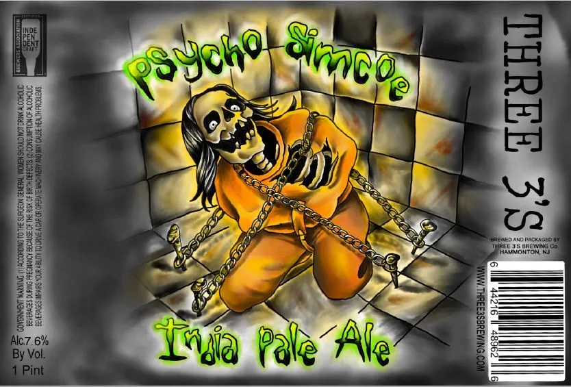 Psycho Simcoe — full label as filed with TTB
