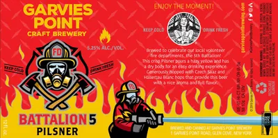 Battalion 5 Pilsner label