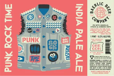 Punk Rock Time India Pale Ale label