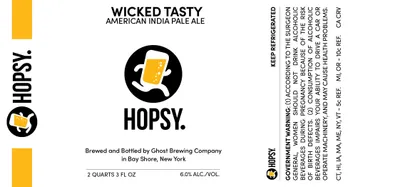Wicked Tasty label