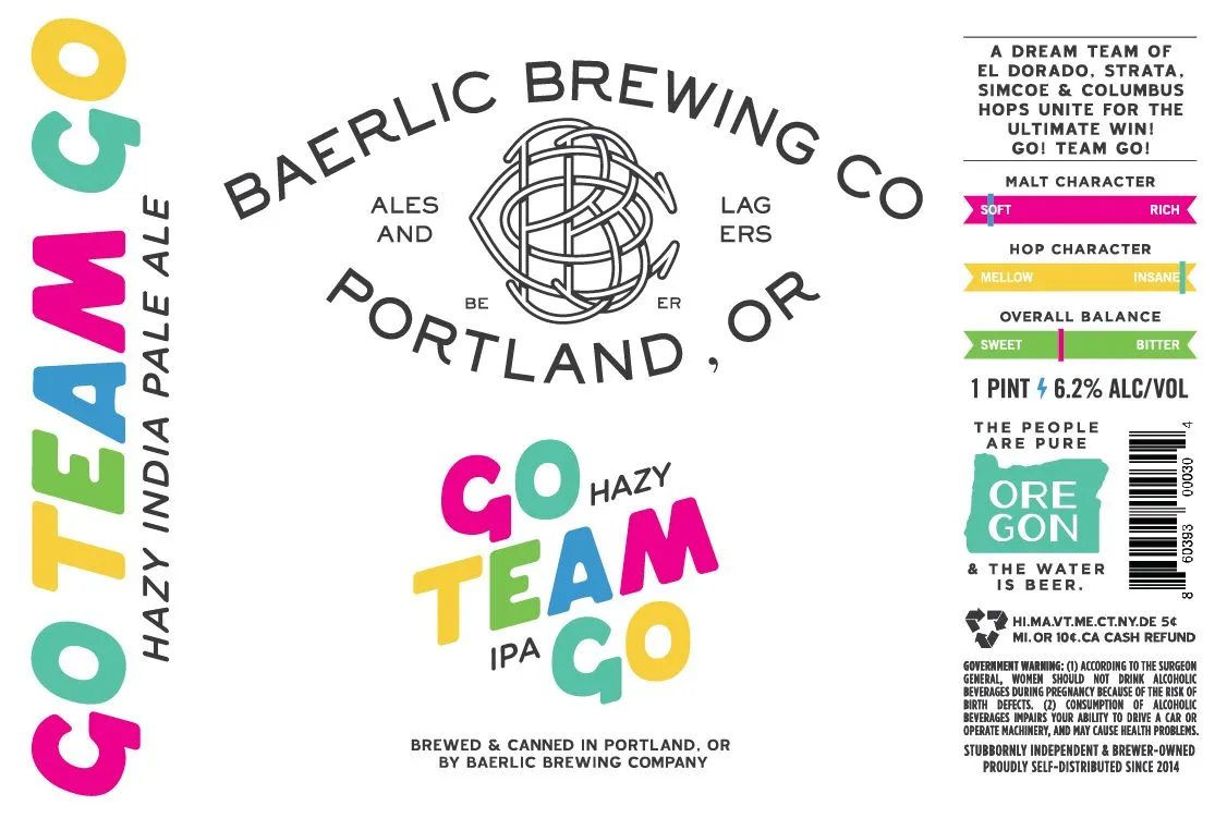 Go Team Go label