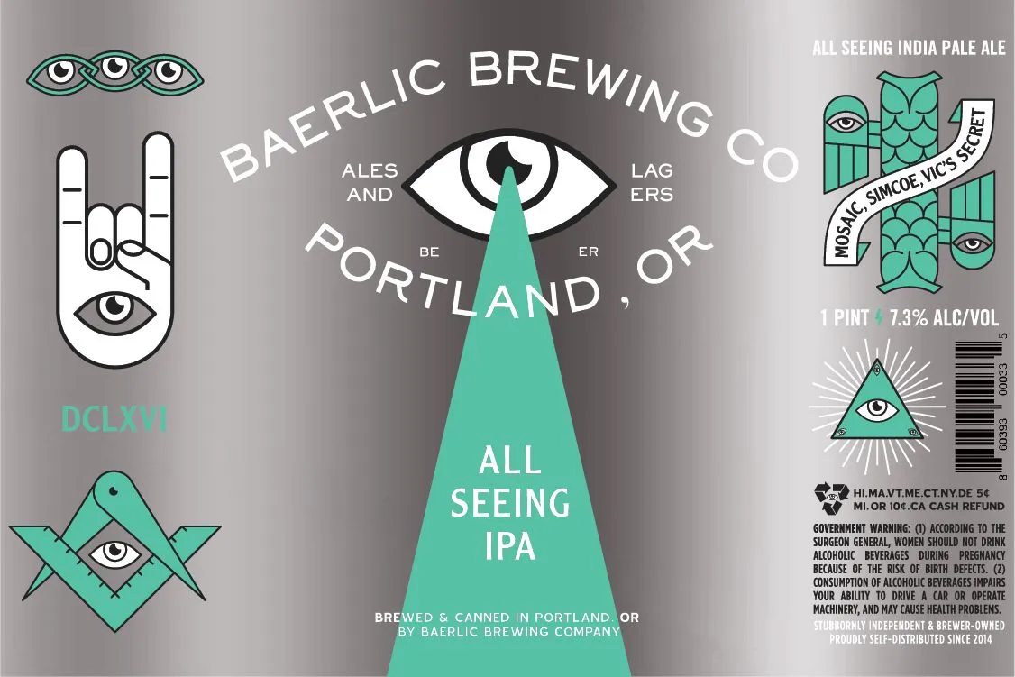 All Seeing IPA label