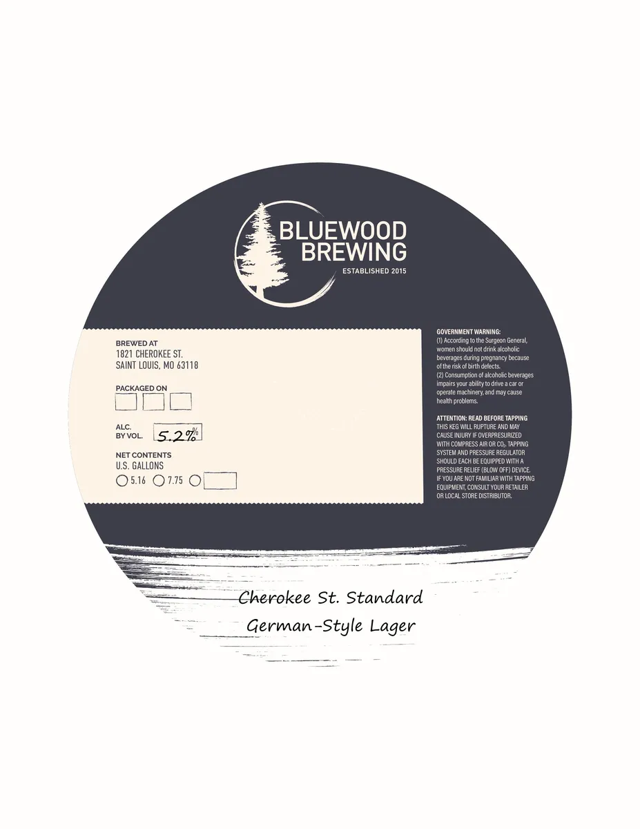 Cherokee St. Standard — full label as filed with TTB