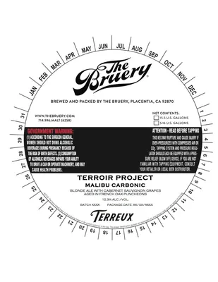 Terroir Project Malibu Carbonic label