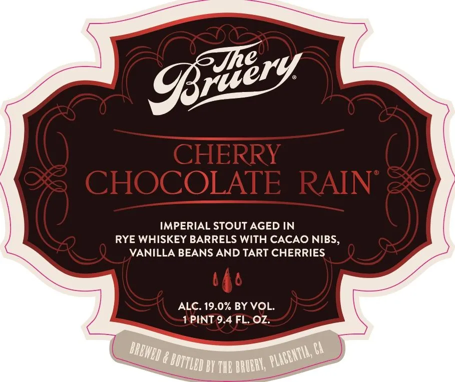 Cherry Chocolate Rain — full label as filed with TTB