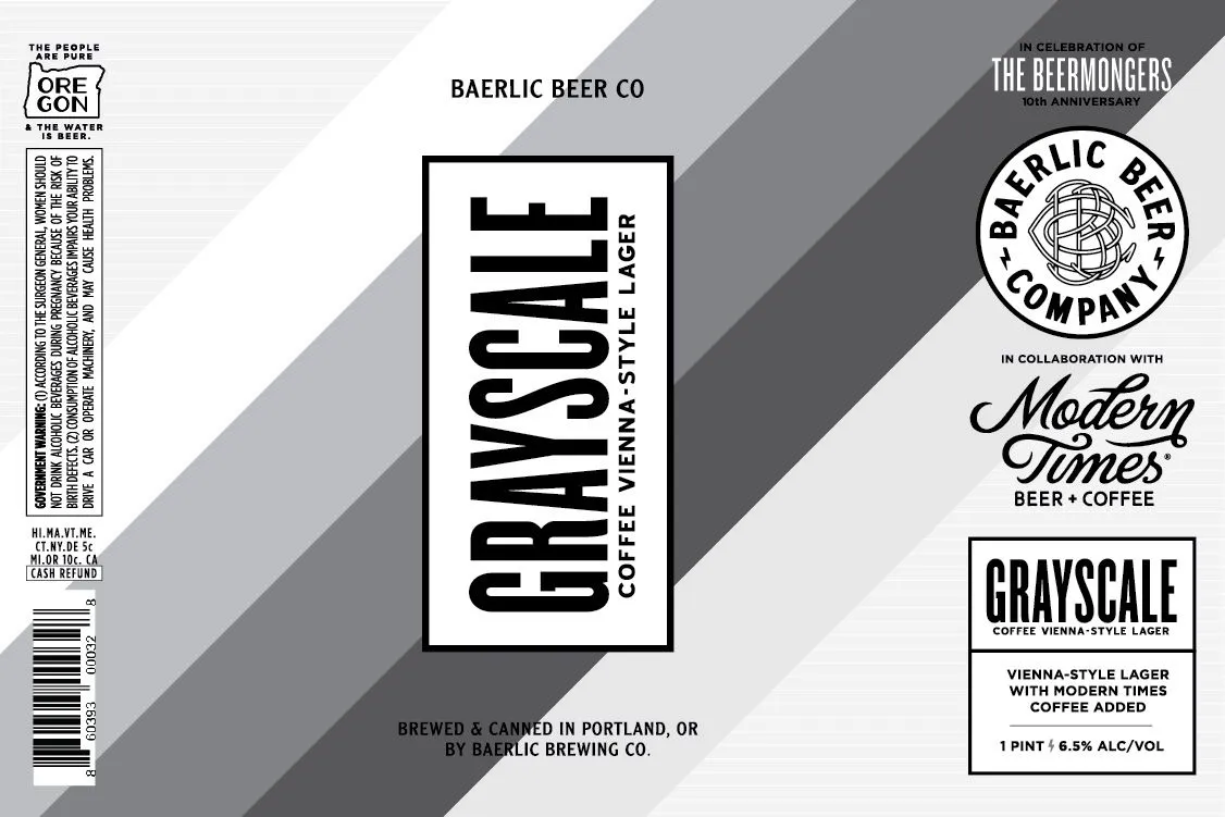 Grayscale Coffee Vienna-Style Lager — full label as filed with TTB