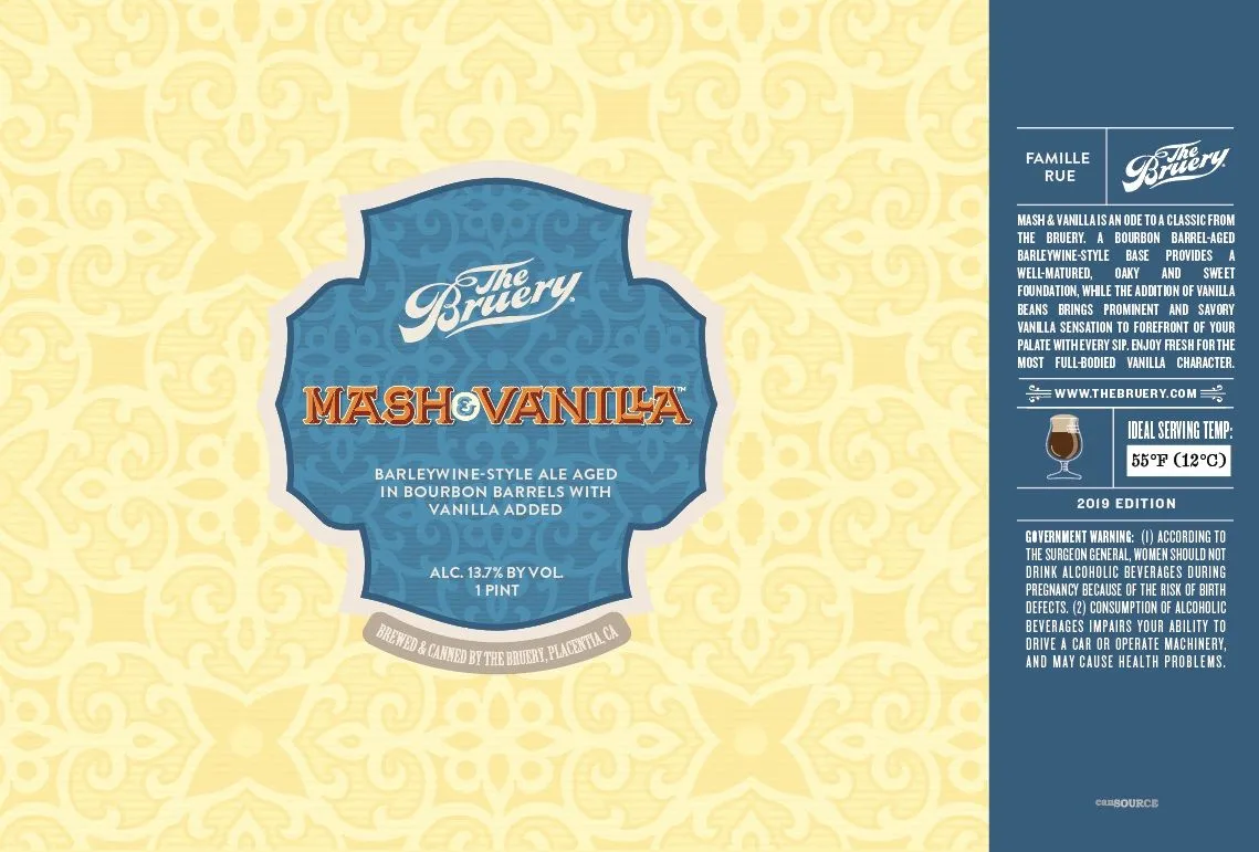 Mash & Vanilla — full label as filed with TTB
