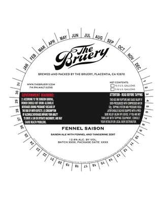 Fennel Saison label