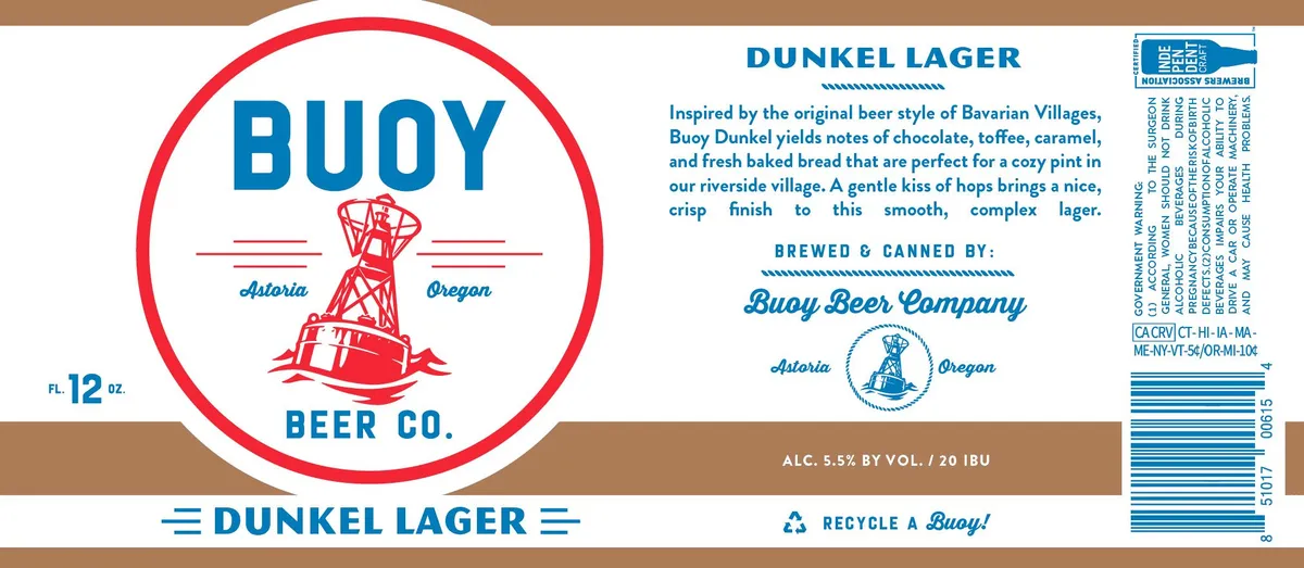 Dunkel Lager — full label as filed with TTB