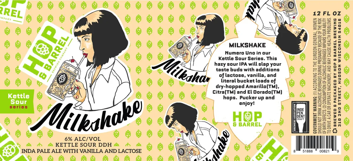Milkshake — full label as filed with TTB