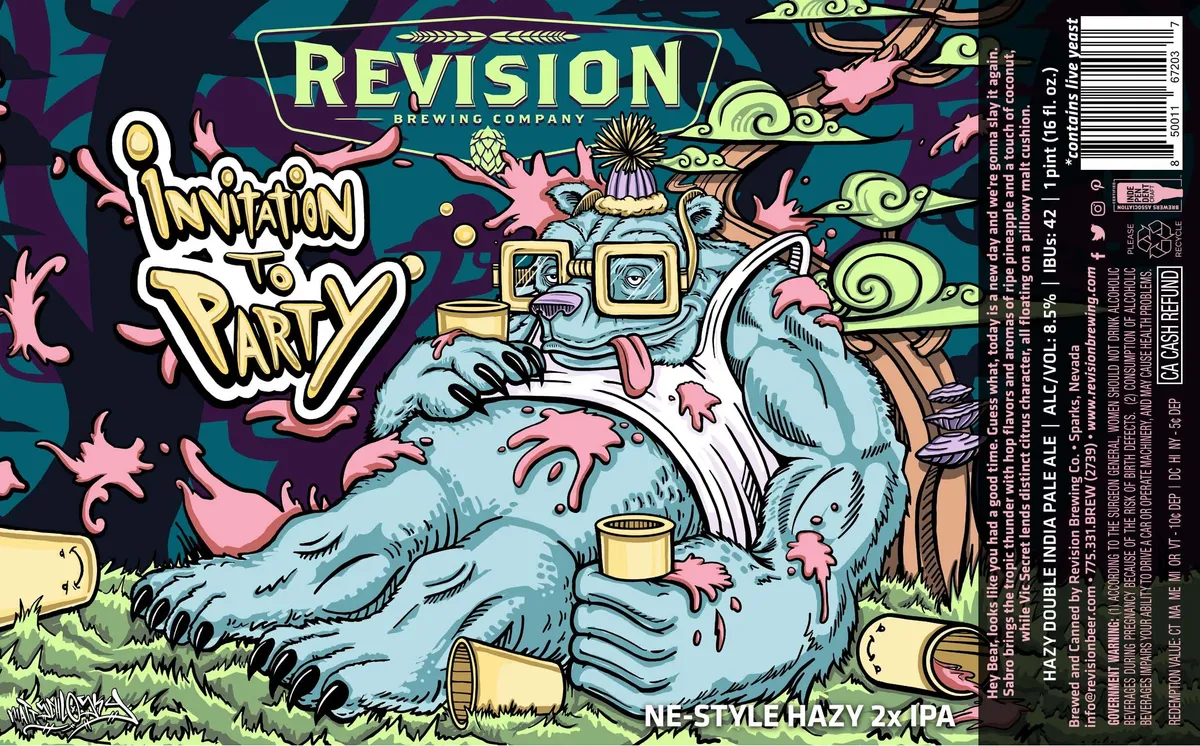 Invitation to Party — full label as filed with TTB