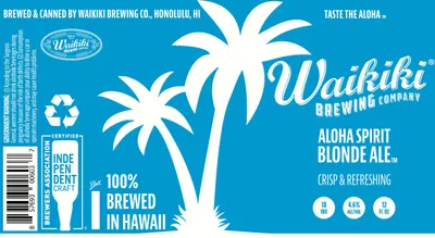 Aloha Spirit Blonde Ale label