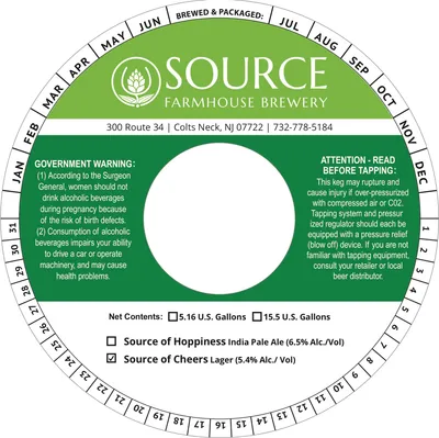 Source of Cheers label