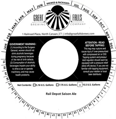 Rail Depot Saison Ale label