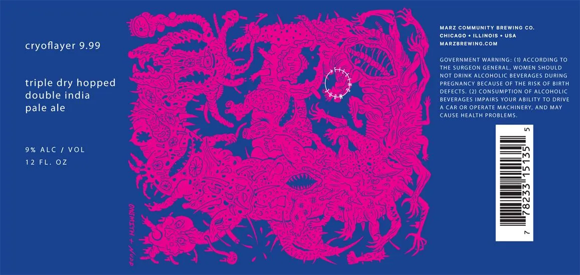 Cryoflayer 9.99 — full label as filed with TTB