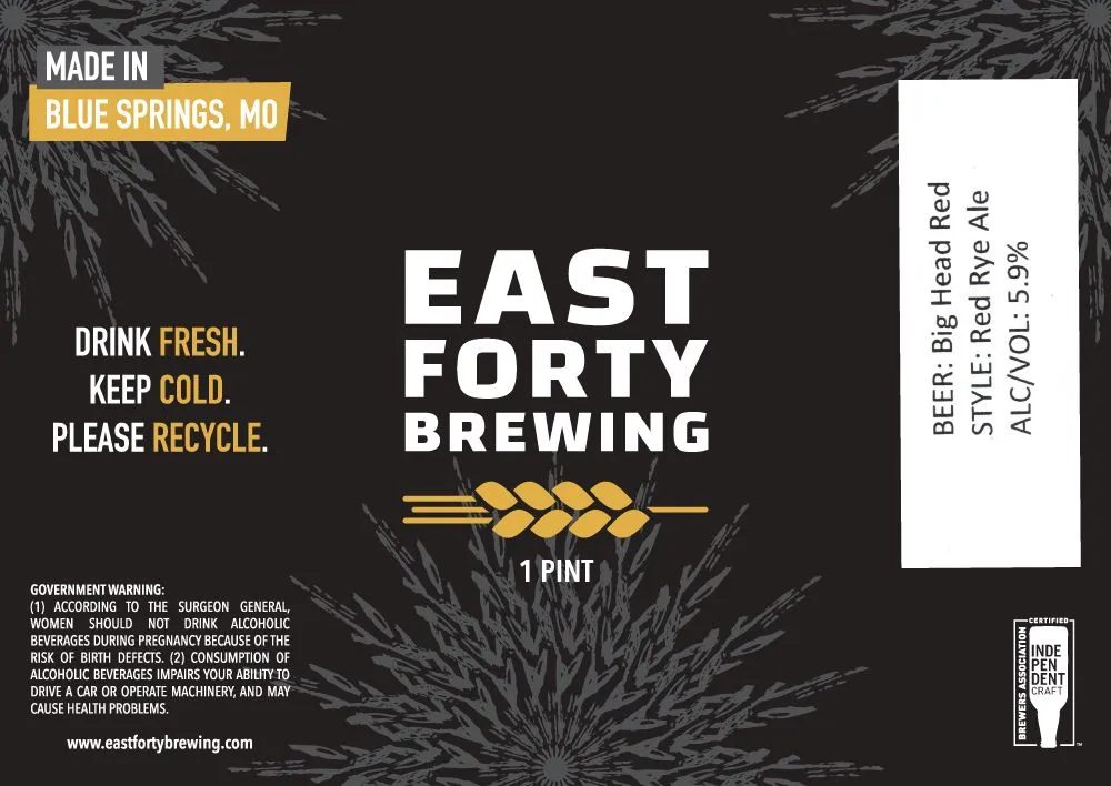 Big Head Red — full label as filed with TTB