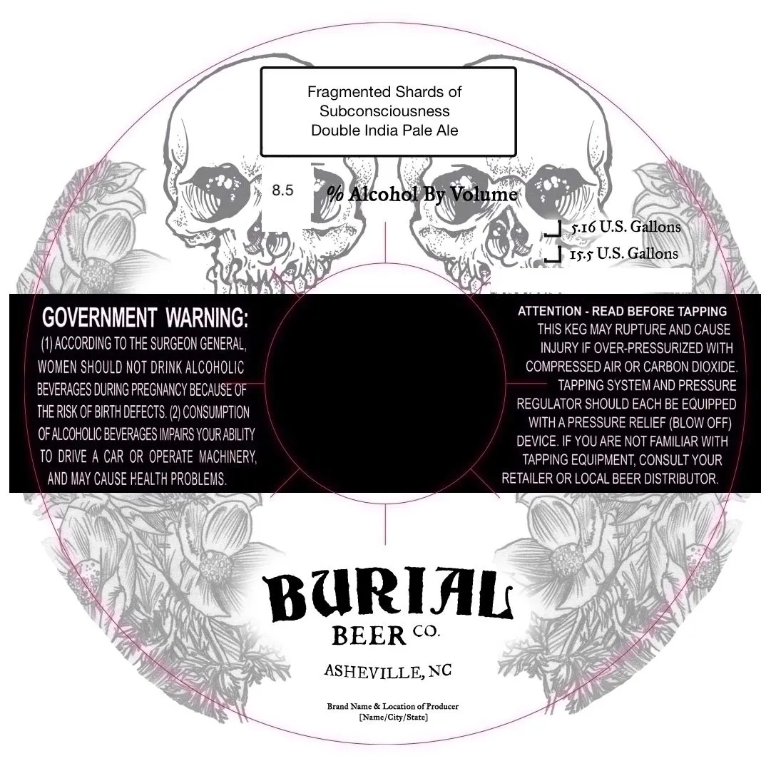 Fragmented Shards of Subconsciousness — full label as filed with TTB