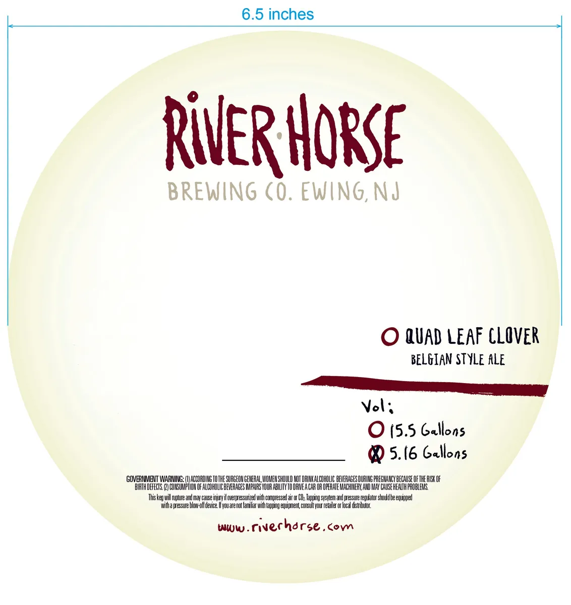 Quad Leaf Clover — full label as filed with TTB