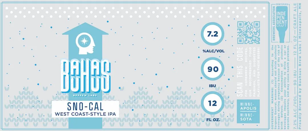 Sno-Cal West Coast-Style Ipa — full label as filed with TTB