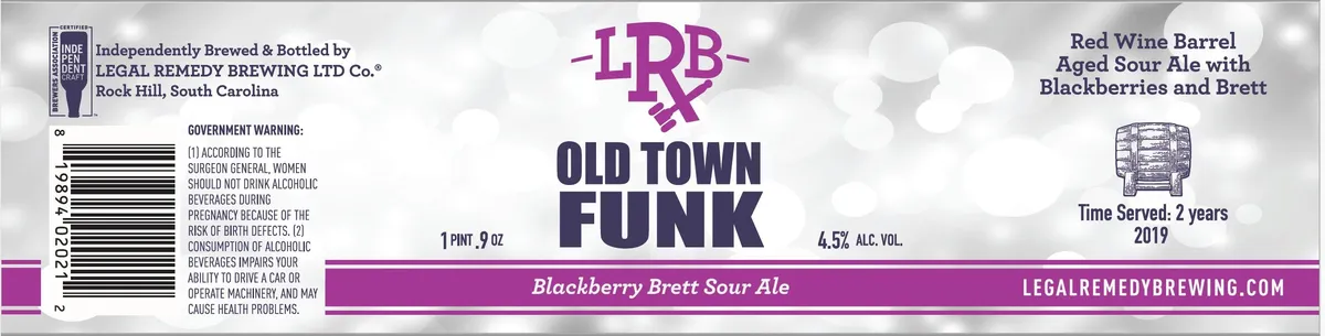Old Town Funk — full label as filed with TTB