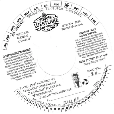 Blonder Ale label