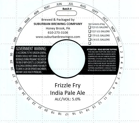 Frizzle Fry — full label as filed with TTB