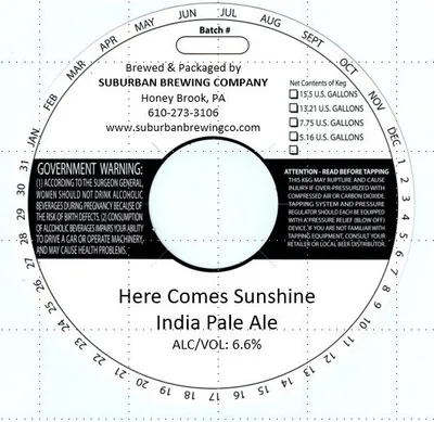 Here Comes Sunshine label