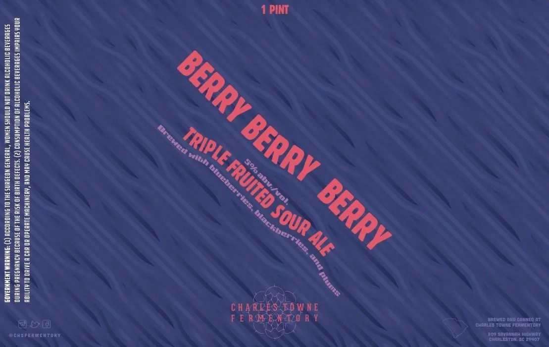 Berry Berry Berry — full label as filed with TTB