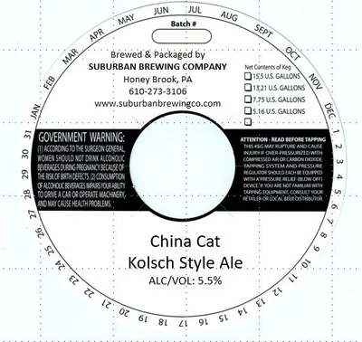 China Cat Kolsch label