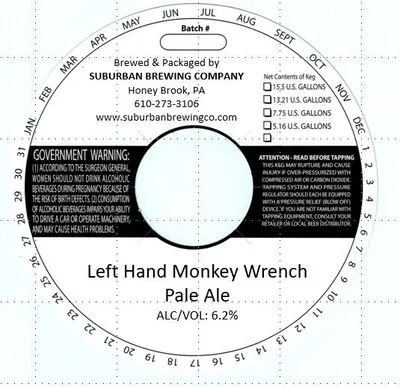 Left Hand Monkey Wrench Pale Ale label