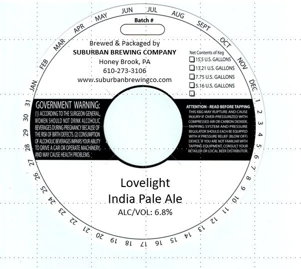 Lovelight — full label as filed with TTB