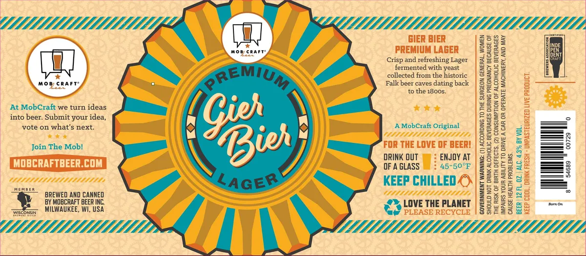 Gier Bier — full label as filed with TTB