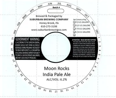 Moon Rocks India Pale Ale label
