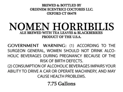 Nomen Horribilis label