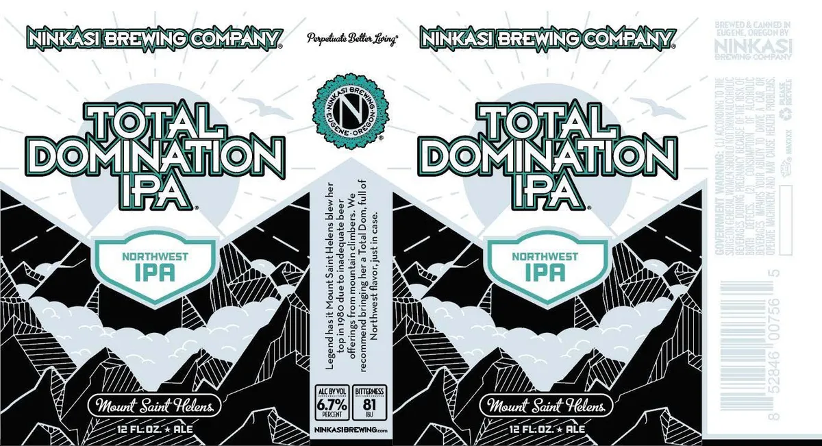 Total Domination IPA — full label as filed with TTB