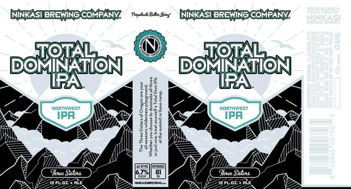 Total Domination IPA — full label as filed with TTB