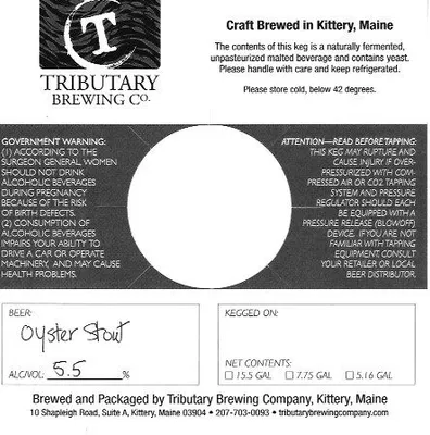 Oyster Stout label