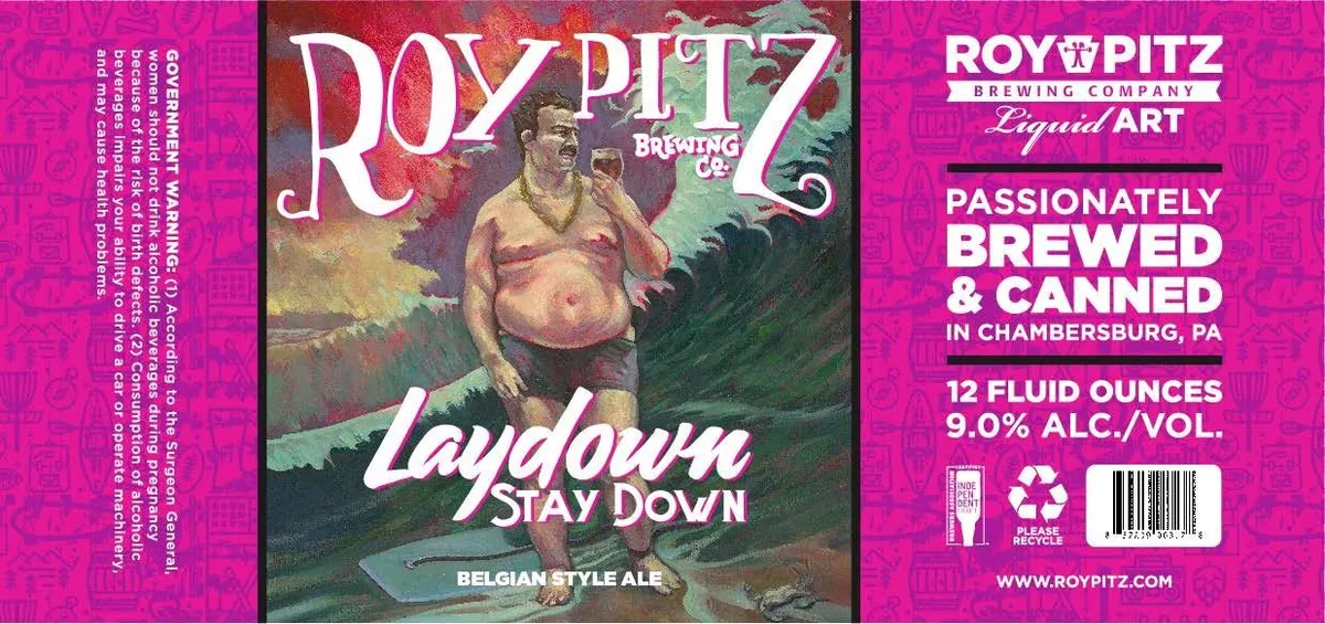 Laydown Stay Down — full label as filed with TTB