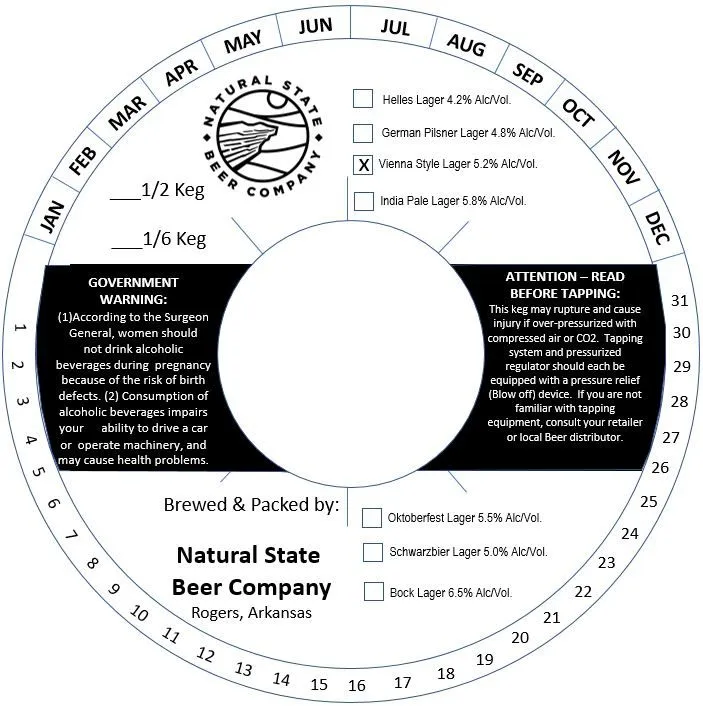 Vienna Style Lager — full label as filed with TTB